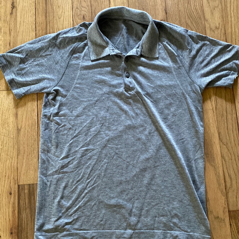 lululemon athletica Gray Polo Shirt